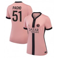 Camisa de time de futebol Paris Saint-Germain Willian Pacho #51 Replicas 3º Equipamento Feminina 2024-25 Manga Curta